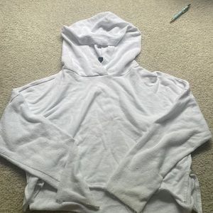 forever 21 white cropped sweater
